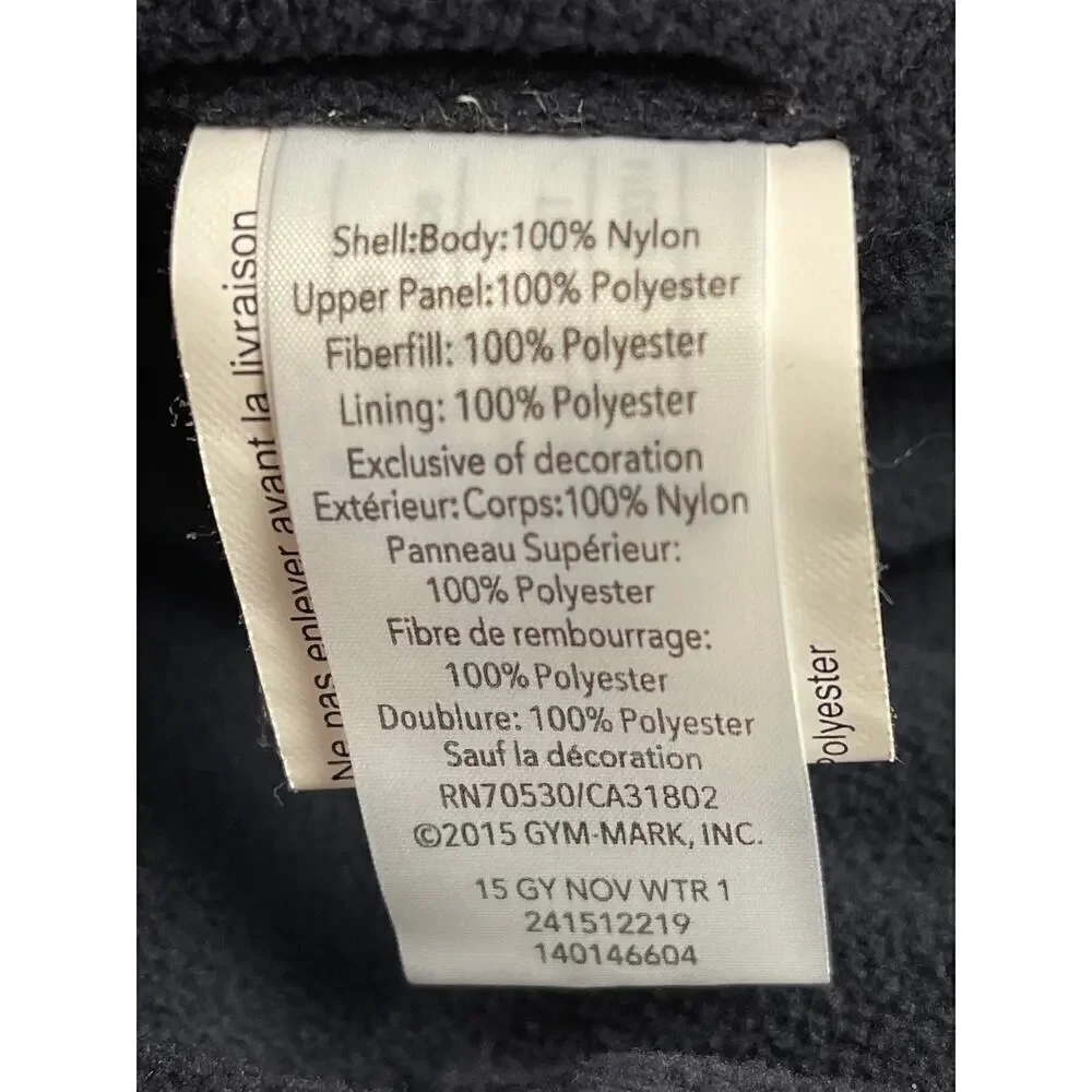 Gymboree Navy Silver Ski Patrol Fleece Lined Puffer Vest Toddler Size 2T-3T